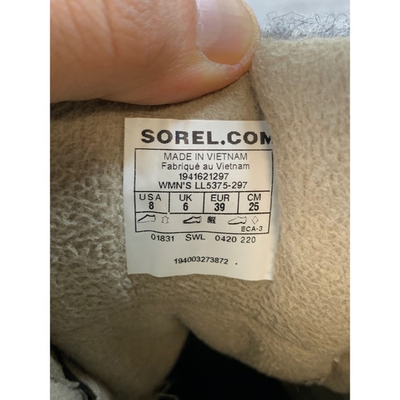 Sorel Lennox Women's Boots Lace Waterproof 8 Brown Suede Leather Shoes - Picture 7 of 11